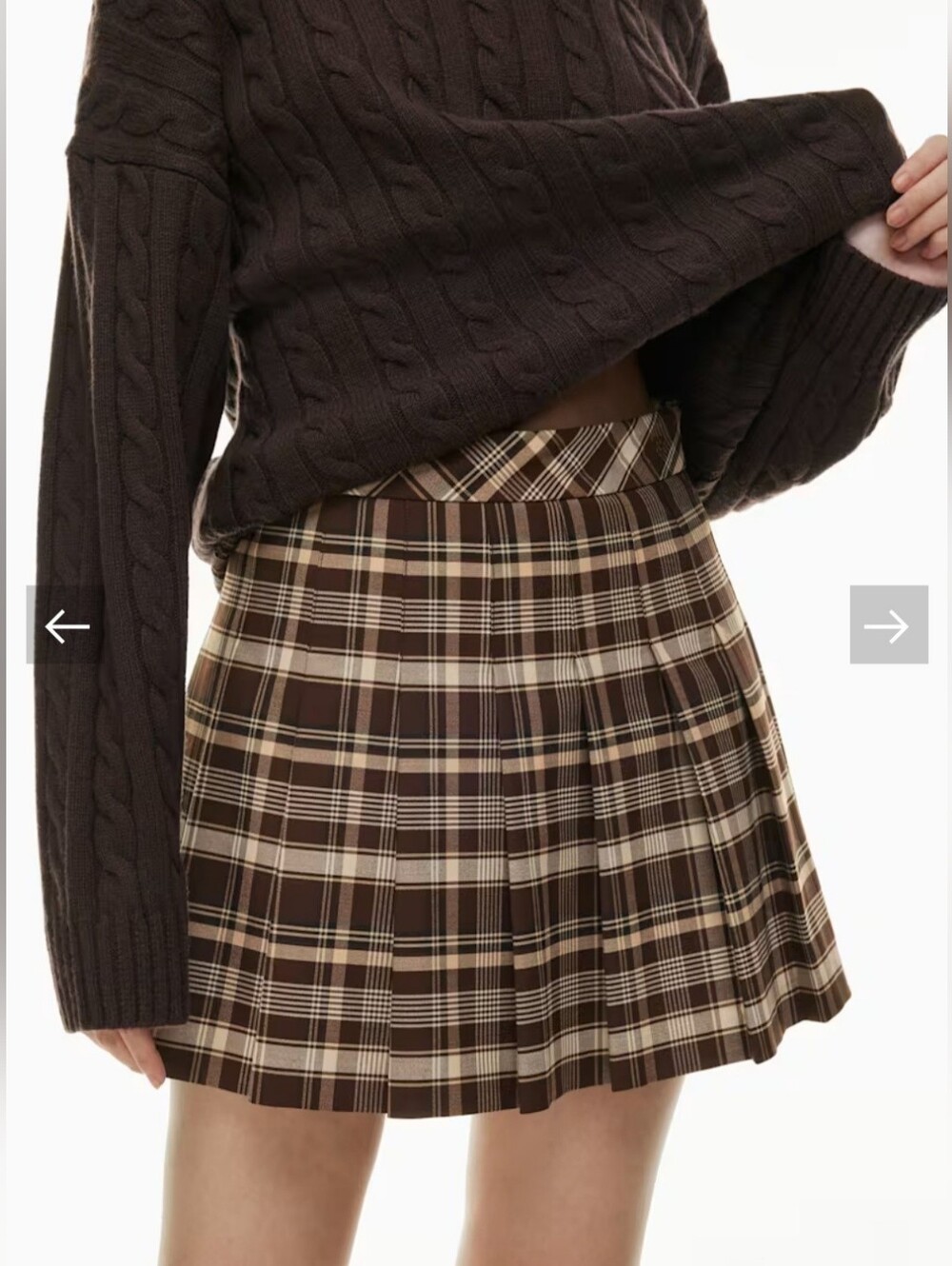 Sunday Best Olive Micro Pleated Skirt